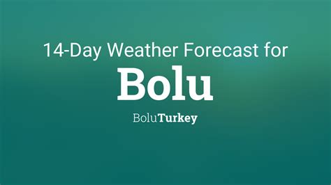 Bolu, Turkey 14 day weather forecast